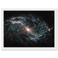 thumbnail image 1 of NASA James Webb Telescope NGC 7496 Intricate Network Gas Dust Galaxies Artwork Framed Wall Art Print A4, 1 of 4
