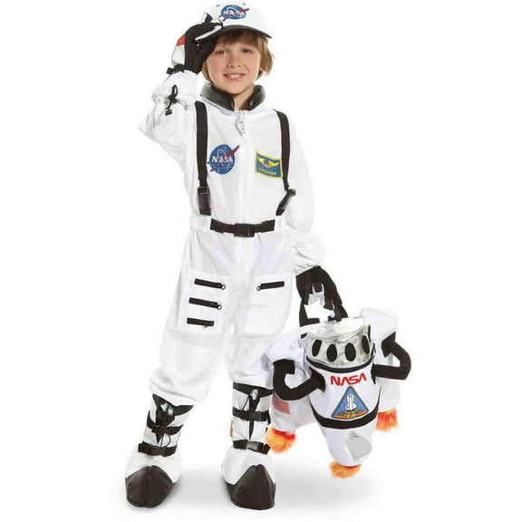 NASA Jr. Astronaut Suit Toddler Halloween Costume, White
