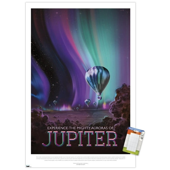 NASA - Jupiter Travel Poster Wall Poster, 22.375" x 34"