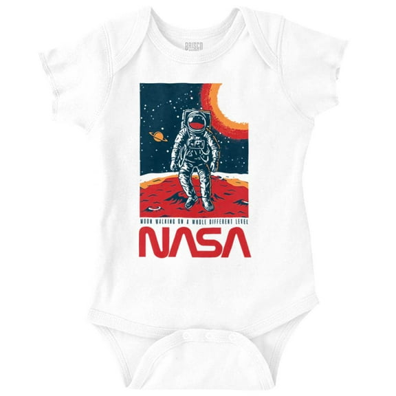 NASA Landed on the Moon Astronaut Romper Boys or Girls Infant Baby Brisco Brands 18M