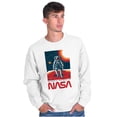 thumbnail image 1 of NASA Landed on the Moon Astronaut Sweatshirt for Men or Women Brisco Brands M, 1 of 6