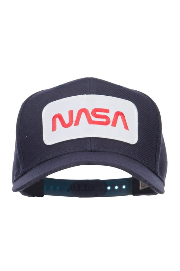 NASA Letter Patched Youth Wool Cap - Navy OSFM