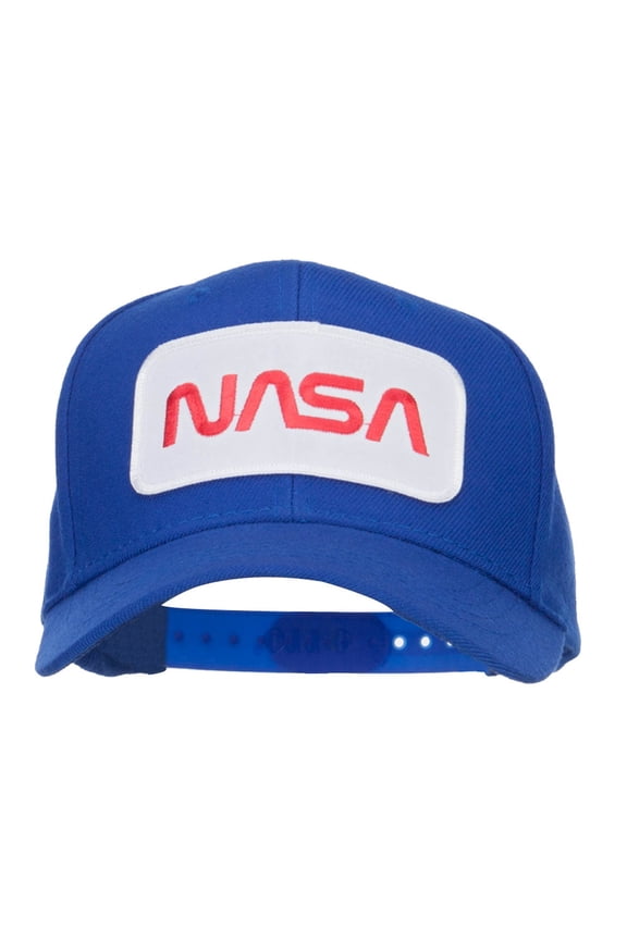 NASA Letter Patched Youth Wool Cap - Royal OSFM
