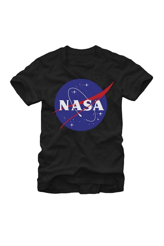 NASA Logo Adult Black T-Shirt