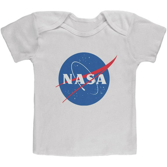 NASA Logo Baby T Shirt White 12 Month