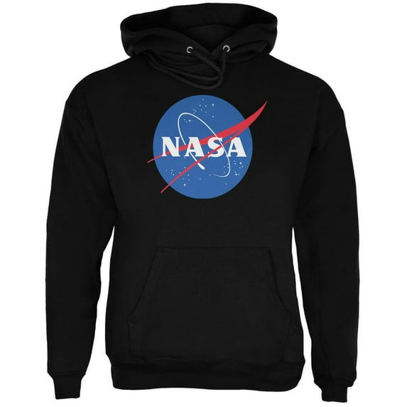 NASA Logo Black Adult Hoodie - 2X-Large
