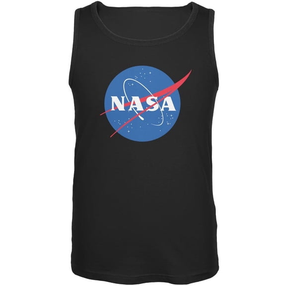 NASA Logo Black Adult Tank Top