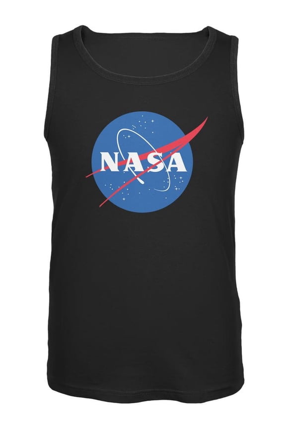 NASA Logo Black Adult Tank Top