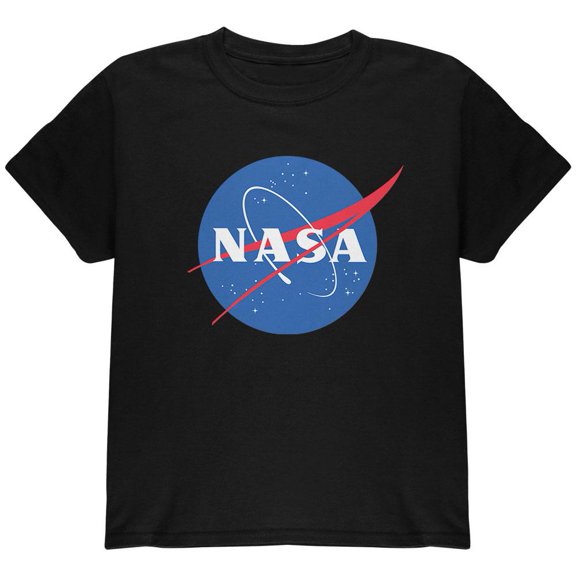 NASA Logo Black Youth T-Shirt - Youth X-Large