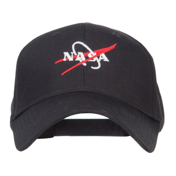 NASA Logo Embroidered Constructed Cap - Black OSFM