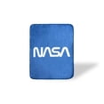 thumbnail image 1 of NASA Logo Fleece Soft Throw Blanket | Large NASA Blanket | 60 x 45 Inches, 1 of 7