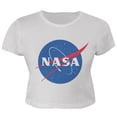 thumbnail image 1 of NASA Logo Juniors Crop Top T-Shirt, 1 of 1
