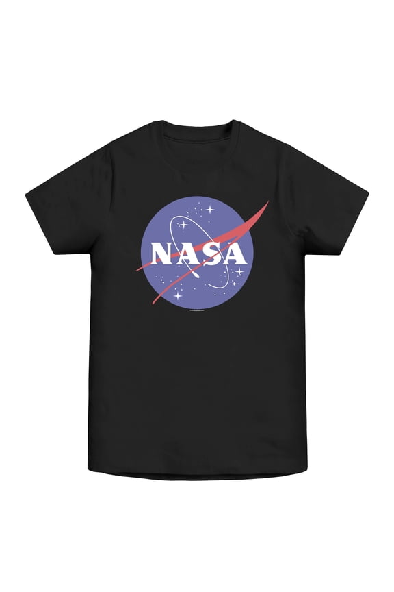 NASA Logo Men's Black Graphic Tee-M