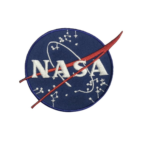 NASA Logo Patch Blue & White 3"