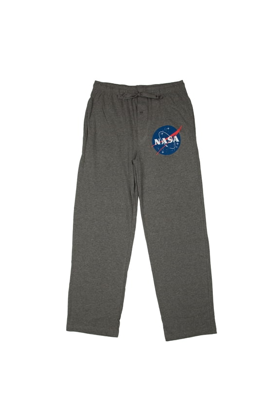 NASA Logo Print Men's Sleep Pajama Pants Small