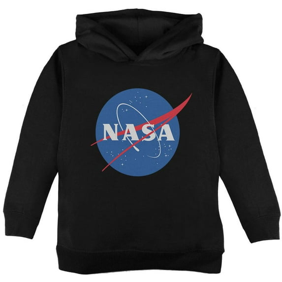 NASA Logo Toddler Hoodie Black 4T