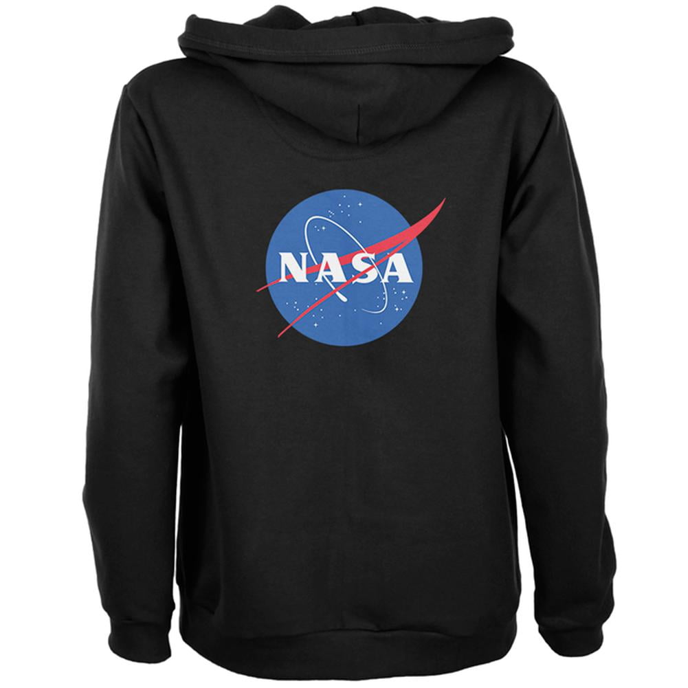 NASA Logo Womens Full Zip Hoodie Black LG - Walmart.com