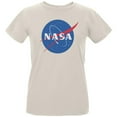 thumbnail image 1 of NASA Logo Womens Organic T Shirt Natural SM, 1 of 1