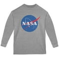 thumbnail image 1 of NASA Logo Youth Long Sleeve T Shirt Sport Grey YSM, 1 of 1
