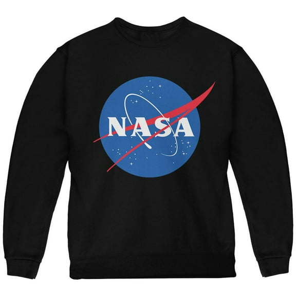 NASA Logo Youth Sweatshirt Black YMD