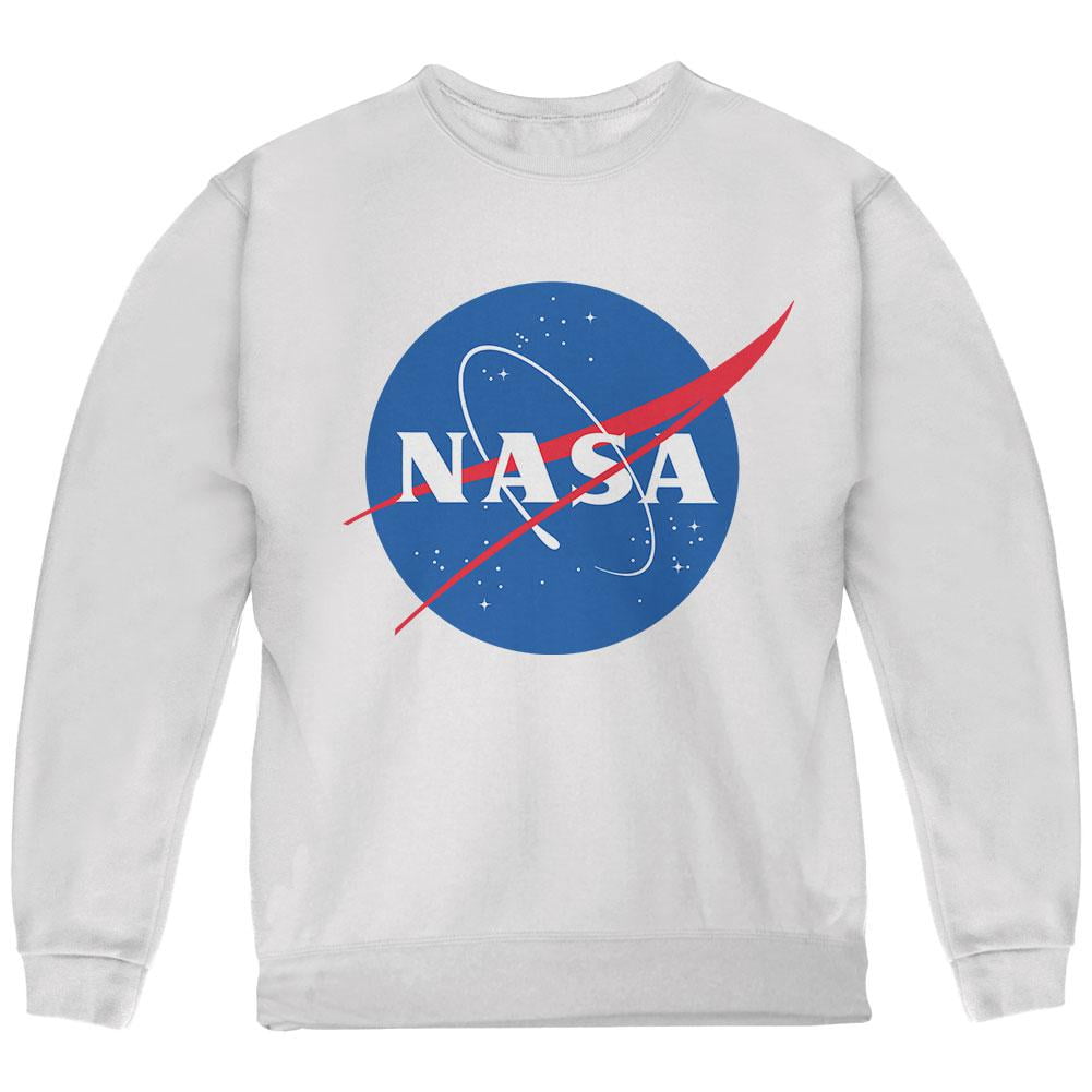 NASA Logo Youth White Sweatshirt YSM