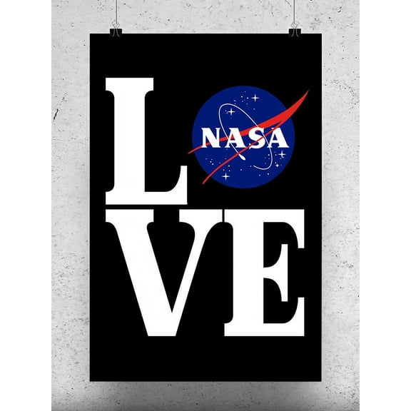 NASA Love Nasa Poster - NASA Designs,