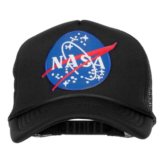 NASA Lunar Patched Foam Trucker Cap - Black OSFM