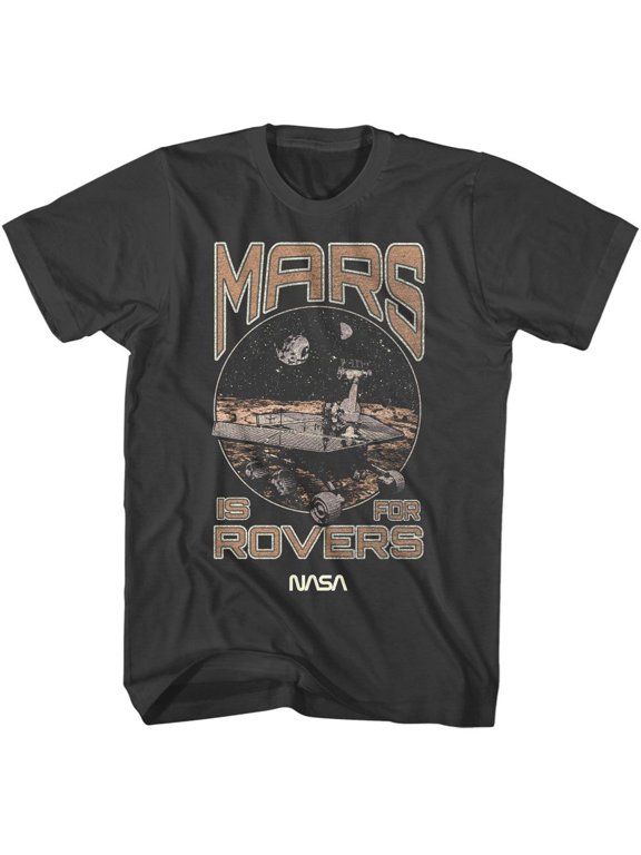 NASA Mars Is For Rovers Smoke Adult T-Shirt Xl