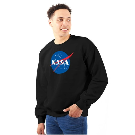NASA Meatball Classic USA Space Logo Sweatshirt for Men or Women Brisco Brands S