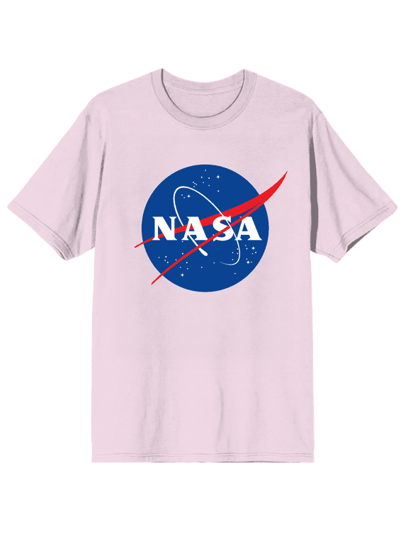 NASA Meatball Insignia Pink Short Sleeve Tee for Adults-XXL