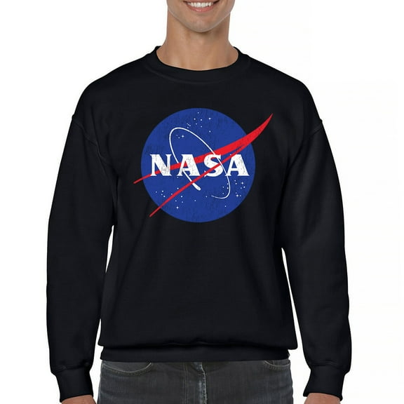 NASA Meatball Logo Crewneck Sweatshirt Iconic American Astronaut Space Souvenir