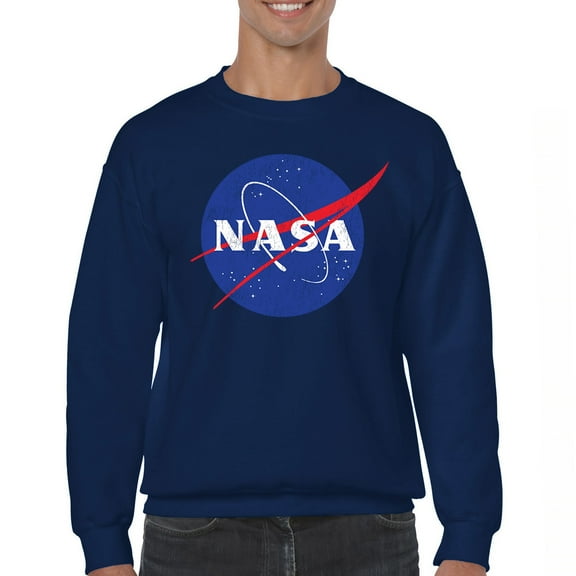 NASA Meatball Logo Crewneck Sweatshirt Iconic American Astronaut Space Souvenir
