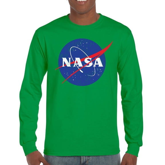 NASA Meatball Logo Long Sleeve T-shirt Iconic American Astronaut Space Souvenir
