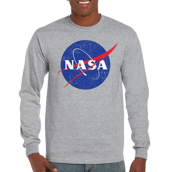 NASA Meatball Logo Long Sleeve T-shirt Iconic American Astronaut Space Souvenir
