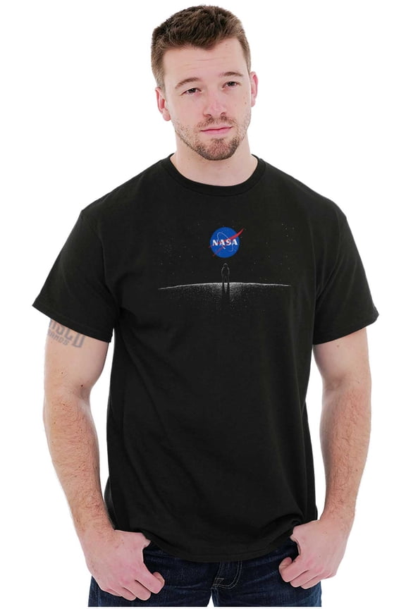 NASA Meatball Logo Outer Space Planet Men's Graphic T Shirt Tees Brisco Brands X