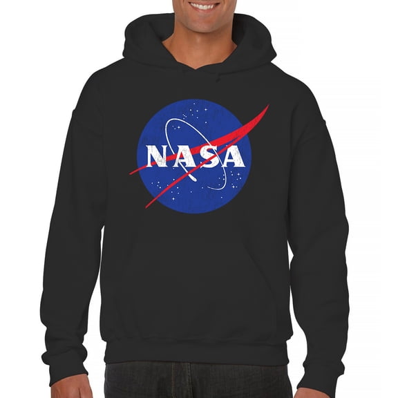 NASA Meatball Logo Unisex Hoodie Iconic American Astronaut Space Souvenir