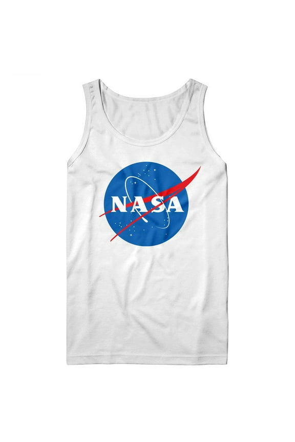 NASA Meatball Logo White Tank Top