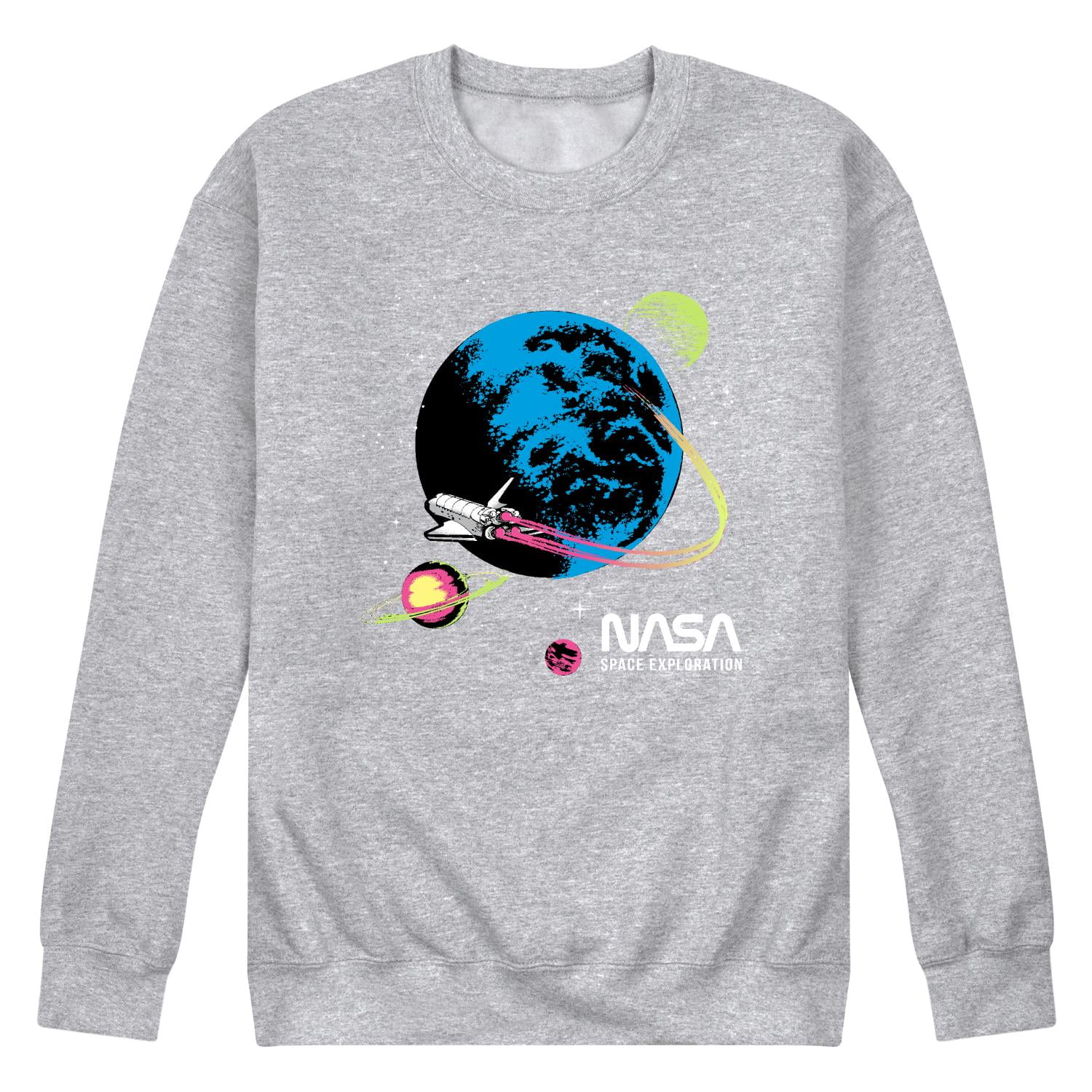 NASA Men s Crew Neck Fleece Pullover Walmart