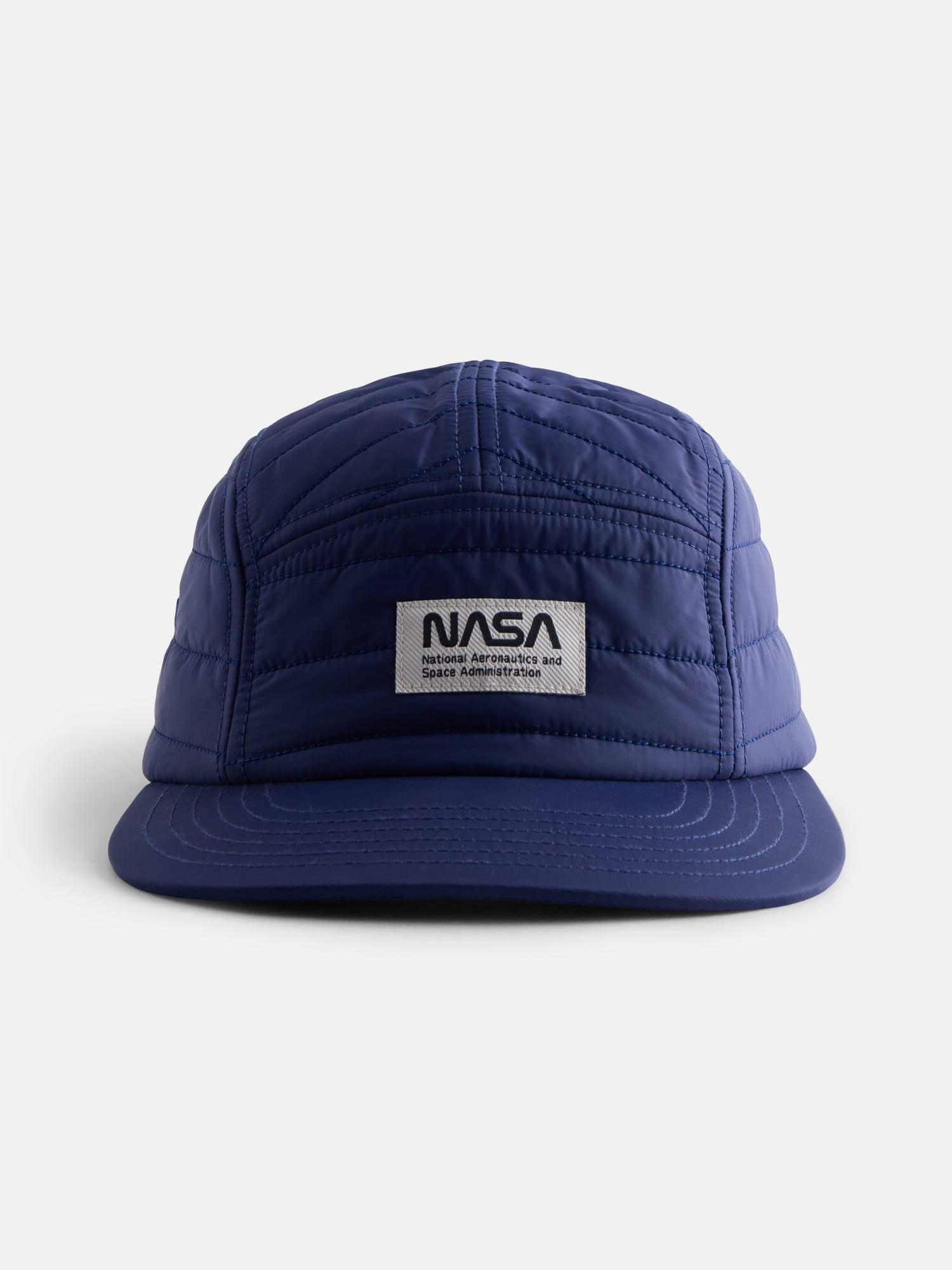 NASA, Men's Embroidered Patch Trucker Cap, Navy Blue, One Size