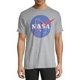 thumbnail image 1 of NASA Men's and Big Men's Distressed Logo Short Sleeve Graphic T-Shirt, Size S-3XL, 1 of 4