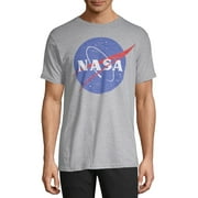 NASA Mens and Big Mens Distressed Logo Short Sleeve Graphic T-Shirt, Size S-3XL