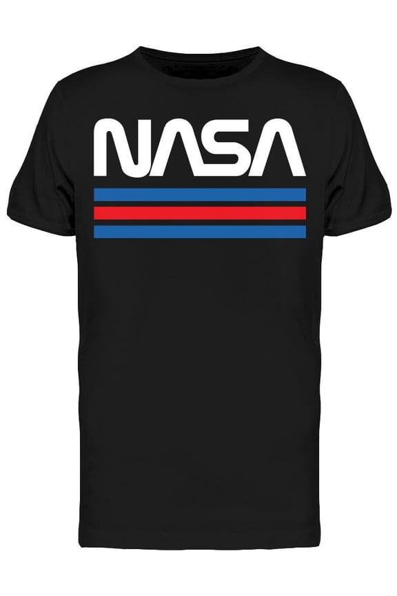 Mens Graphic Tee - Aeronautics and Space Logo - Regular Fit 100% Cotton
