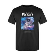 NASA Mens Graphic Tee - Astronaut Reaching - Regular Fit 100% Cotton