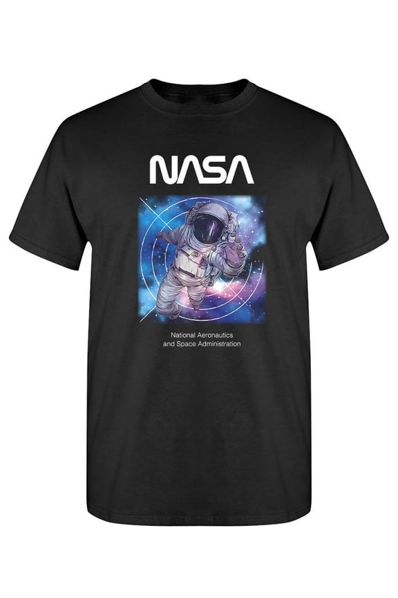 Mens Graphic Tee - Astronaut Reaching - Regular Fit 100% Cotton