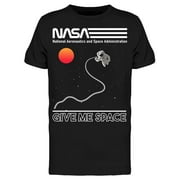 NASA Mens Graphic Tee Black - Give Me Space 100% Cotton Regular Fit