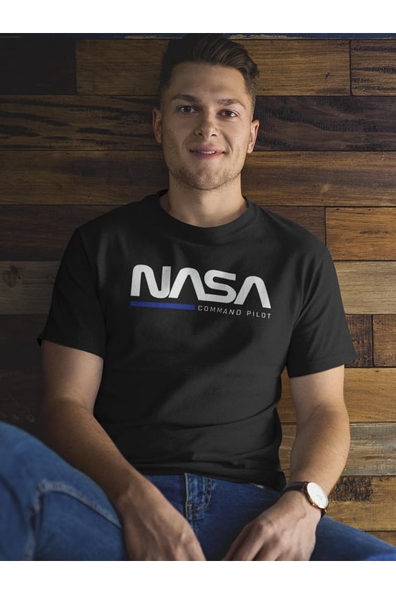 Mens Graphic Tee - Command Pilot - Regular Fit 100% Cotton