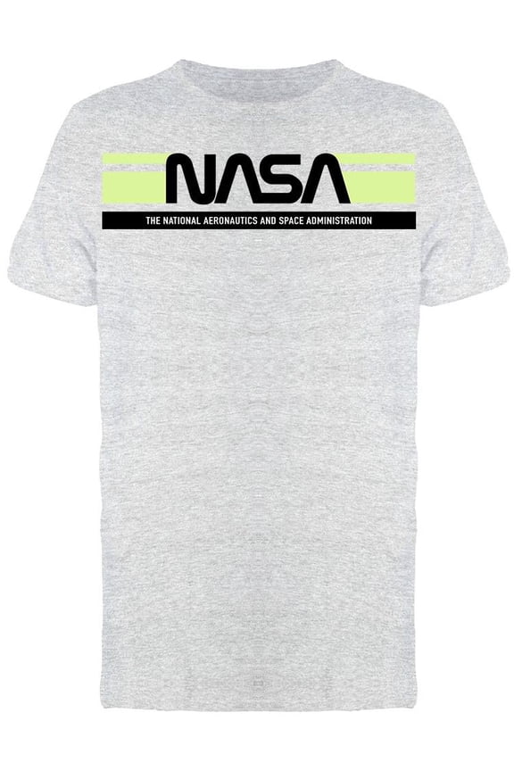 Mens Graphic Tee - National Aeronautics and Space Logo - Regular Fit 100% Cotton