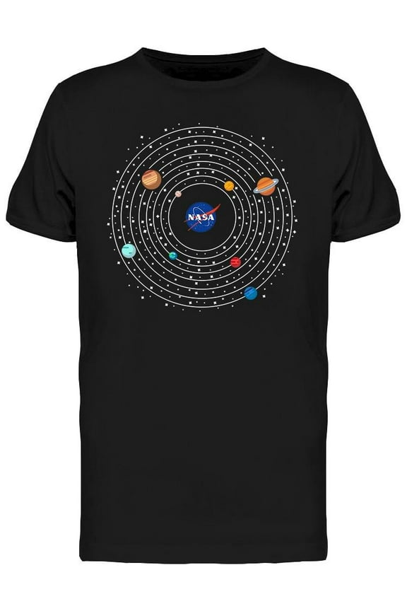 Mens Graphic Tee - Solar System - Regular Fit 100% Cotton