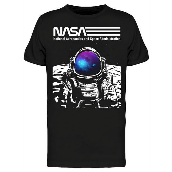 NASA Mens Graphic Tee - Space Administration Astronaut - Regular Fit 100% Cotton
