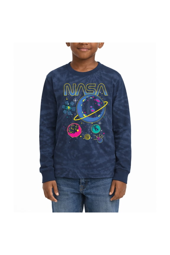 - NASA Stellar Satellites Long Sleeve Graphic T-Shirt